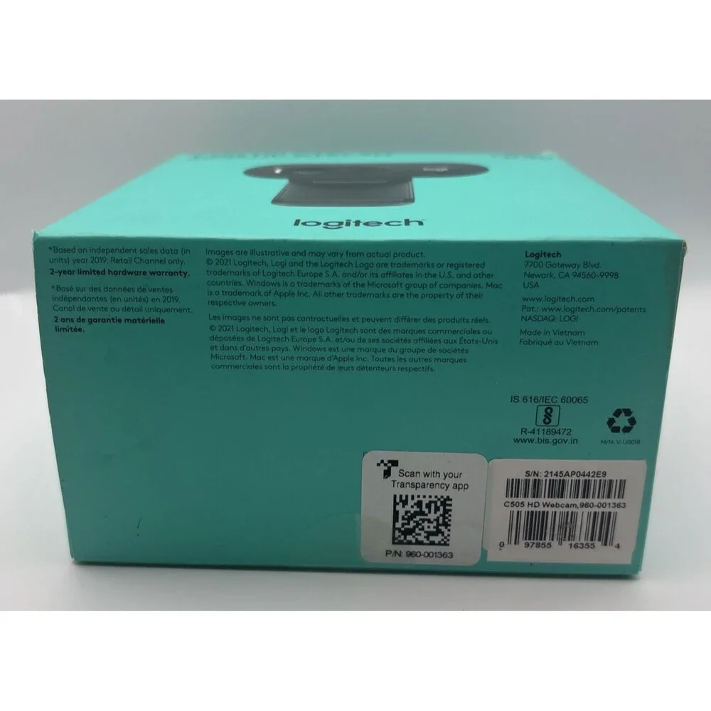 Logitech C505 HD Webcam-New